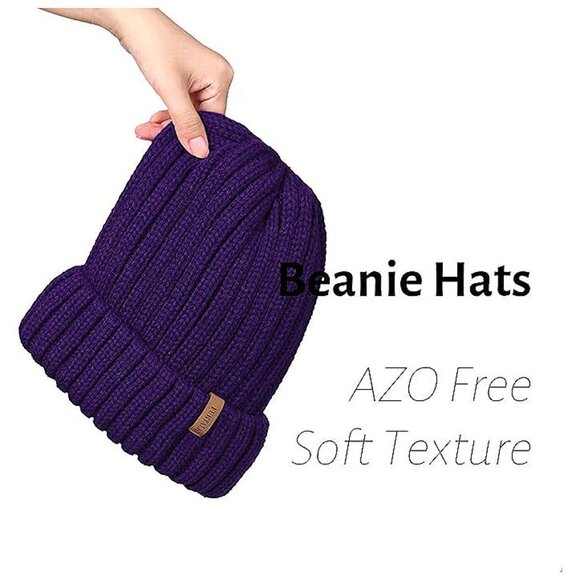 Winter Hats for Women Deep Purple - Picture 4 of 8